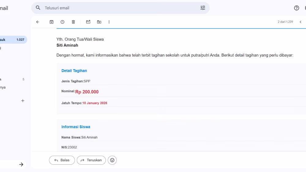Aplikasi Keuangan Sekolah Gratis